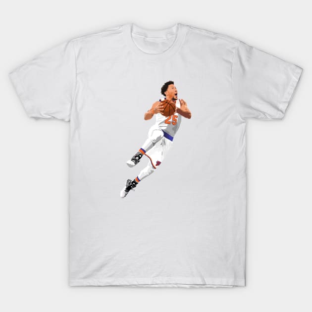 Derrick Rose Knicks Layup T-Shirt by hesxjohnpaul